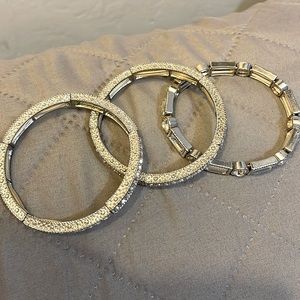 Rhinestone faux bracelets